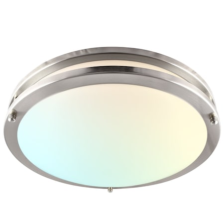 Luxrite 14 Inch LED Flush Mount Ceiling Light 5 CCT Selectable 2700K-5000K 18W 1440LM Dimmable LR23282-1PK